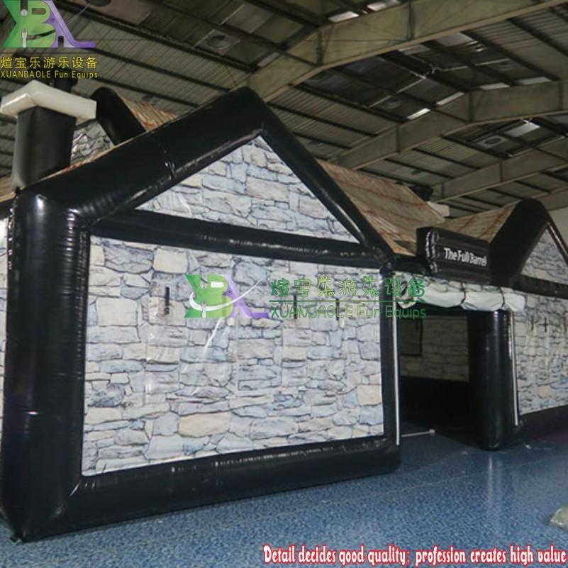 Inflatable Cabin House Tent Pub Customized Inflatable Bar For Outdoor Pub Bar Tent