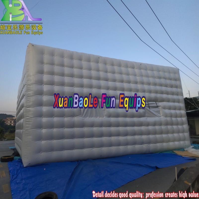 Custom airtight inflatable party marquee / inflatable wedding tent / large air white event house for exhibition