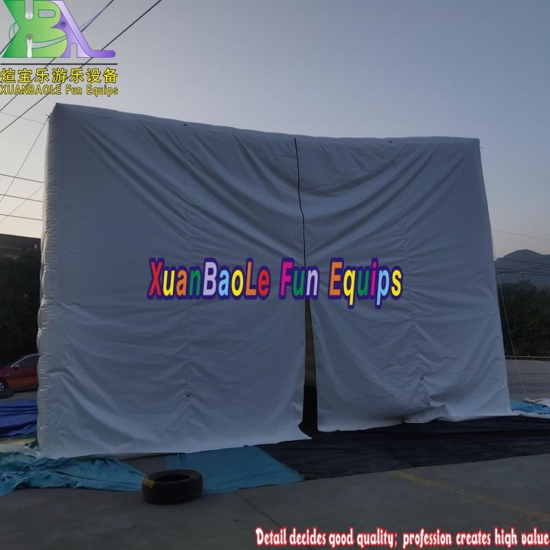 Custom airtight inflatable party marquee / inflatable wedding tent / large air white event house for exhibition