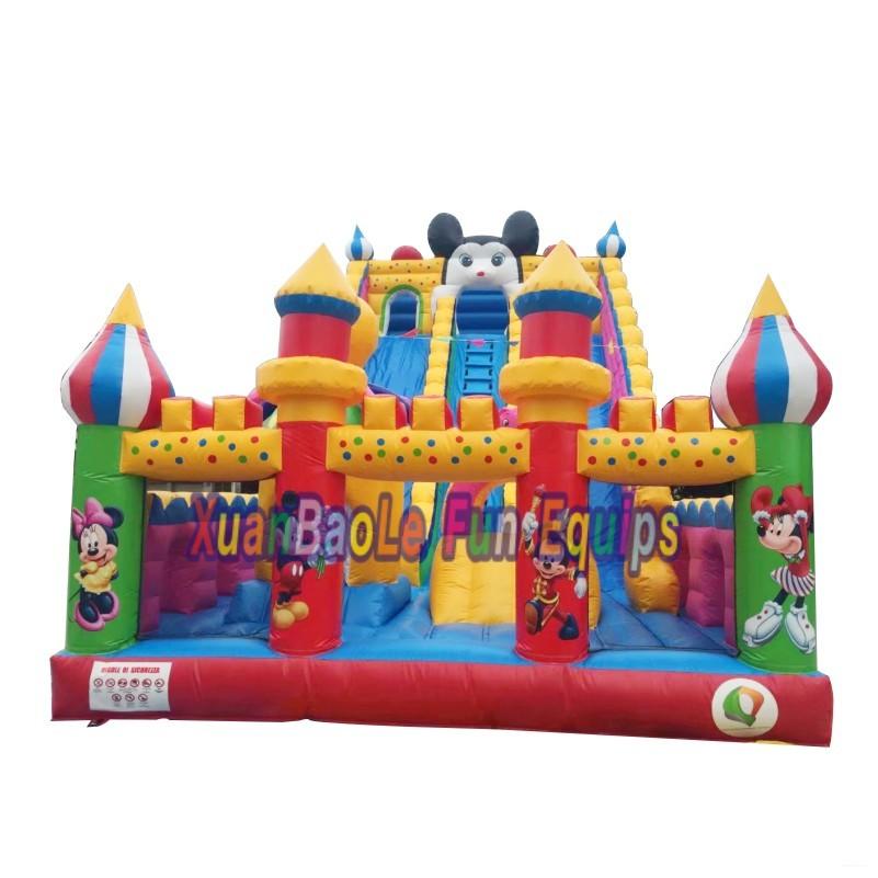 Toy Story Cheap Giant Outdoor Mickey Mouse Clubhouse Inflatable Amusement Games Park With Slide inflatable Fun City slide jumper