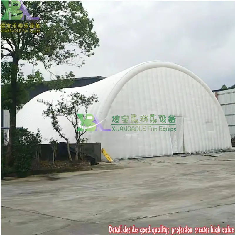 Giant Outdoor inflatable arch tent hangar for events exhibition sport