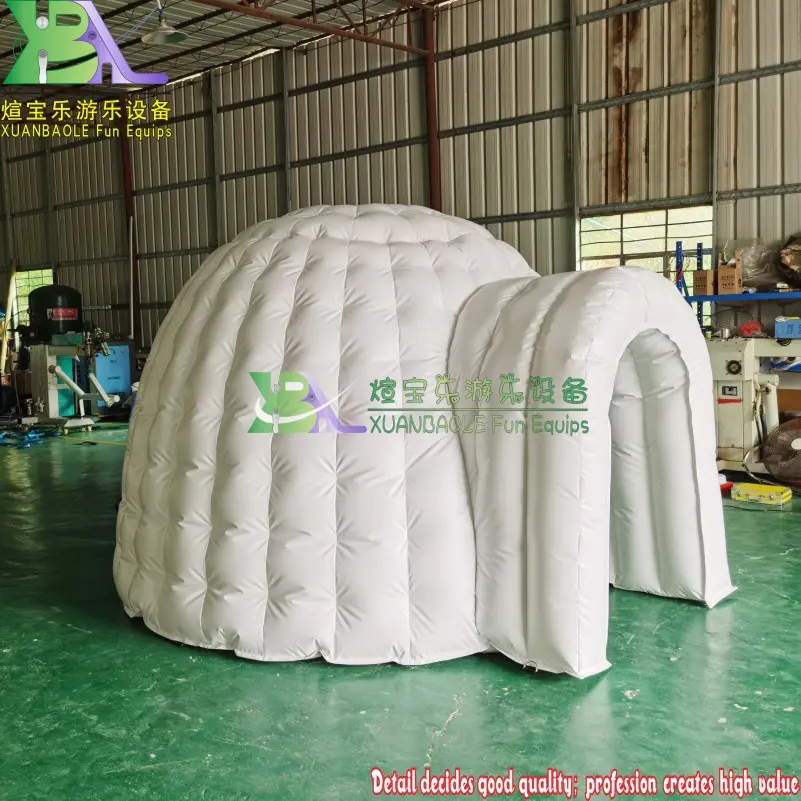 Snow land Photo Booth Igloo Playhouse Inflatable Small Igloo Tent, Mini Dome Tent