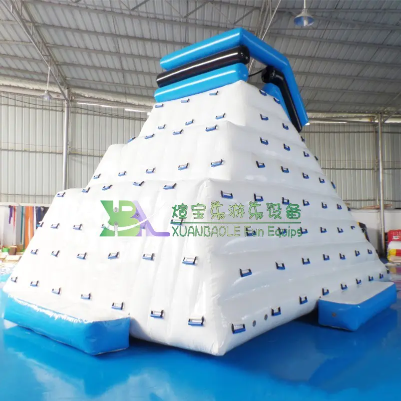 Commercial Water Play Sports Equipment Aqua Floating Inflatable Iceberg with Slide