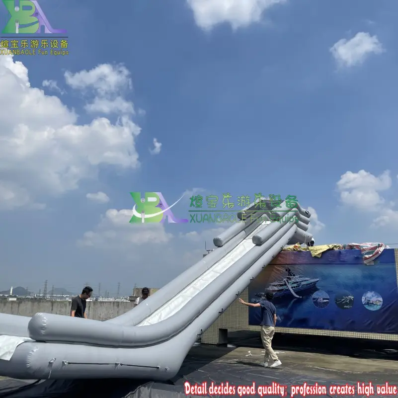 Adult Customized Cruiser Water Park Slide Boat Slide Inflatable Yacht Floating Water Slide for Summer