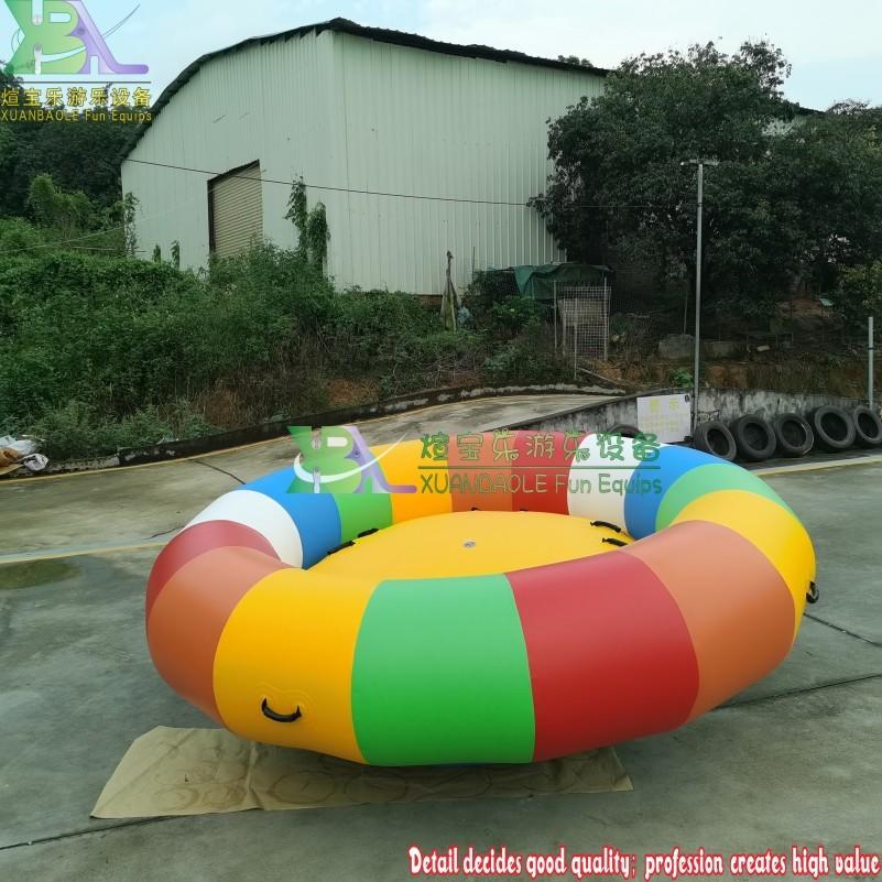 Water Sport Equipment Spinning Water Game Inflatable Whirling Disco Boat, Towable Twister