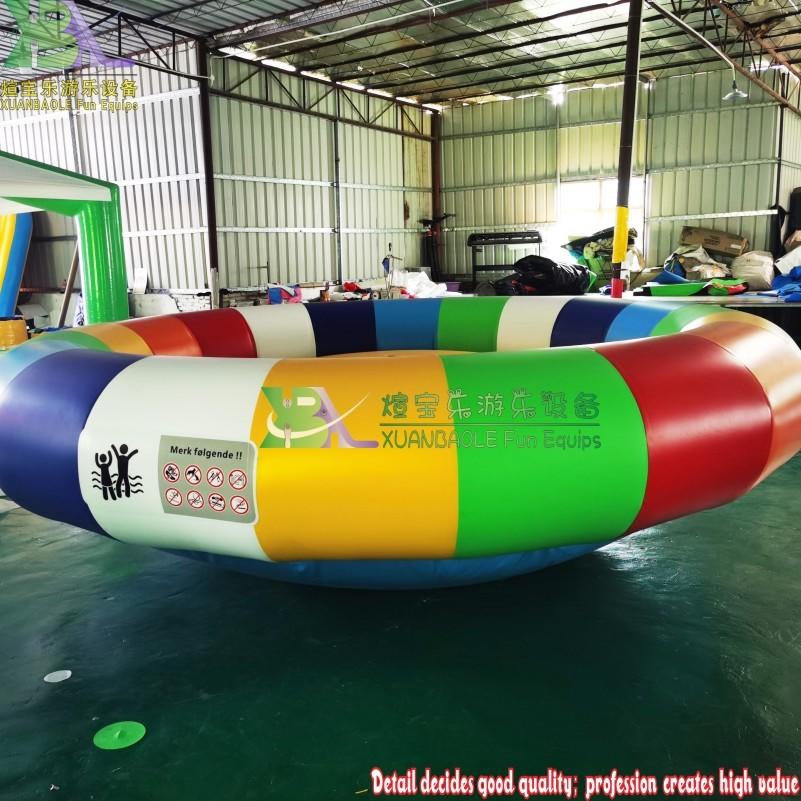 Inflatable Spinning UFO Towable Tube For Water Entertainment Inflatable Water Rotating Disco Boat