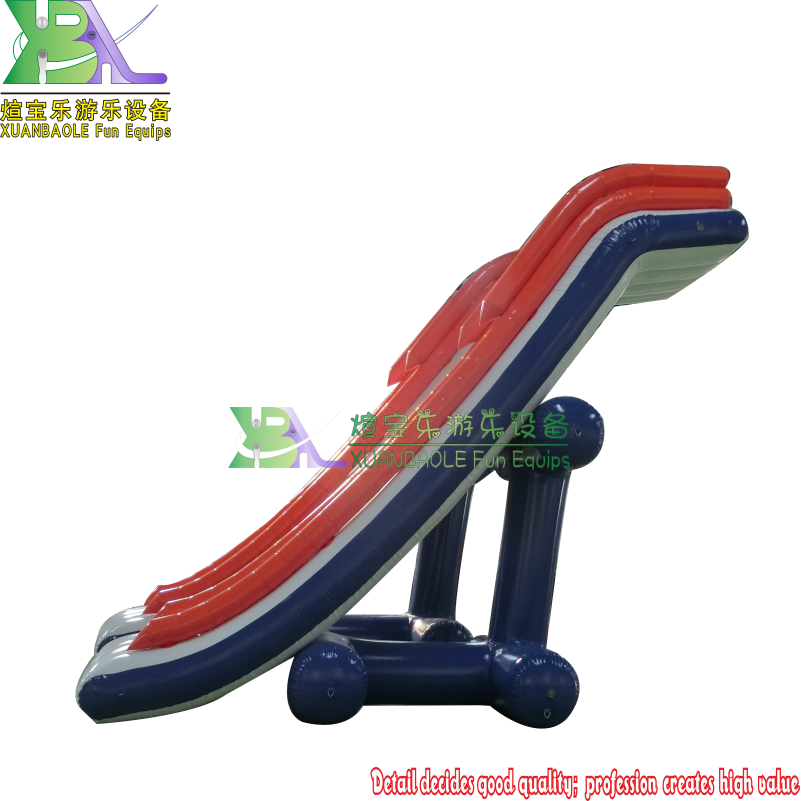 Factory Sell Inflatable Floating Yacht Water Slide Freestyle Cruiser Floating 0.9mm PVC Ocean Water Slide For Boat