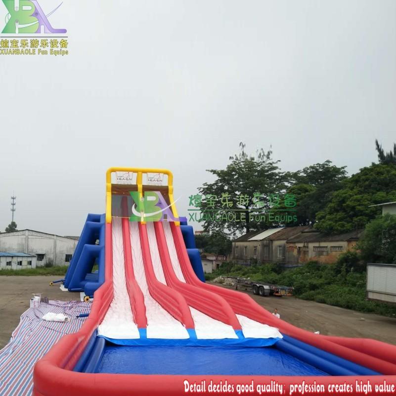 Customized OEM Designs PVC Inflatable Big Slide Hippo Water Slide From Guangzhou China