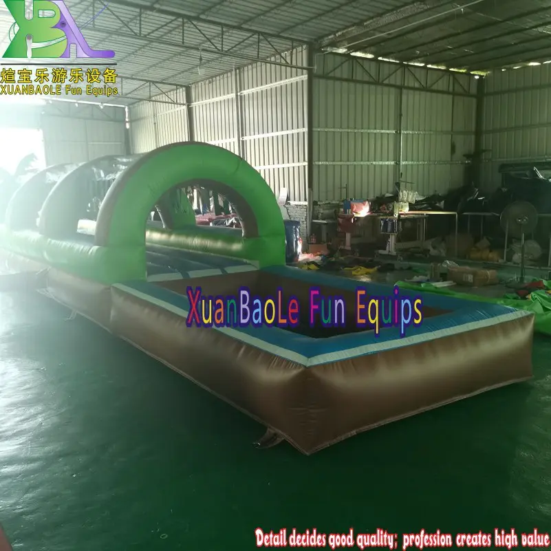 Tropical PVC Inflatable Water Slip N Slide For Event Party Inflatable Slip N Slide With Detachable Pool At End