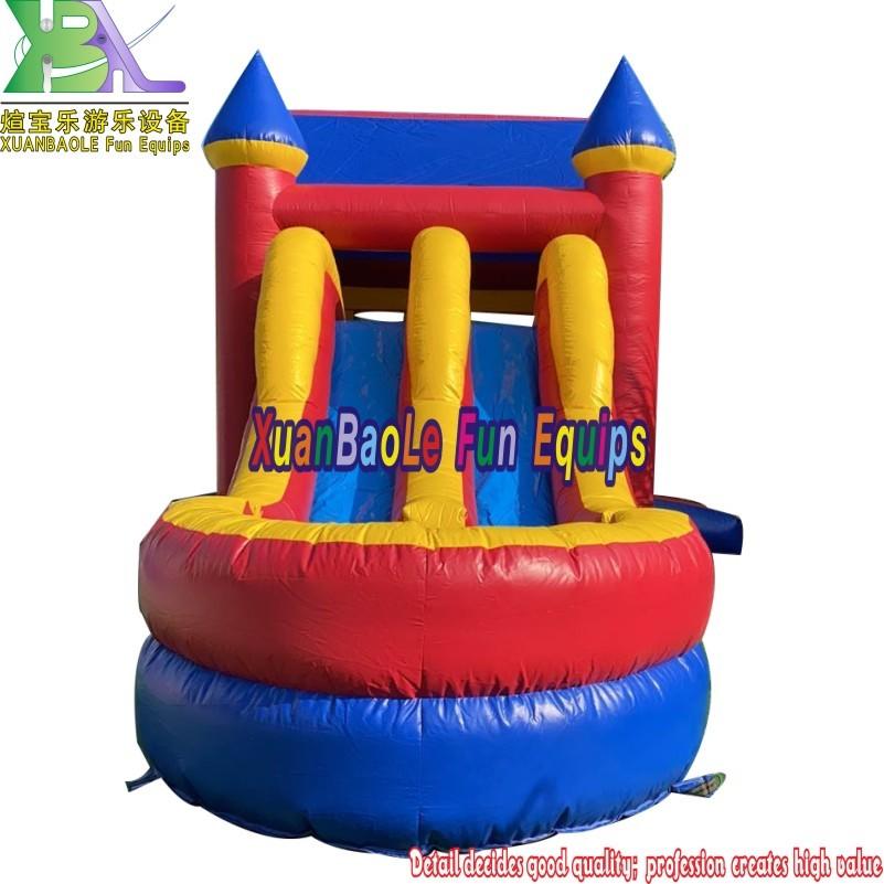 Rush Castle Inflatable Bouncer Air Water Slide Jumping Bouncy Castle Moon Large Bounce House Combo With Pool