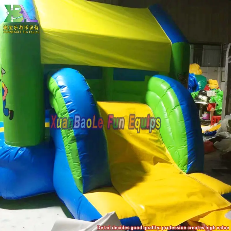 Inflatable jumping bouncer castle house with slide mini bounce house combo jumper bouncy for kids