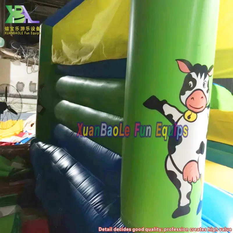 Inflatable jumping bouncer castle house with slide mini bounce house combo jumper bouncy for kids