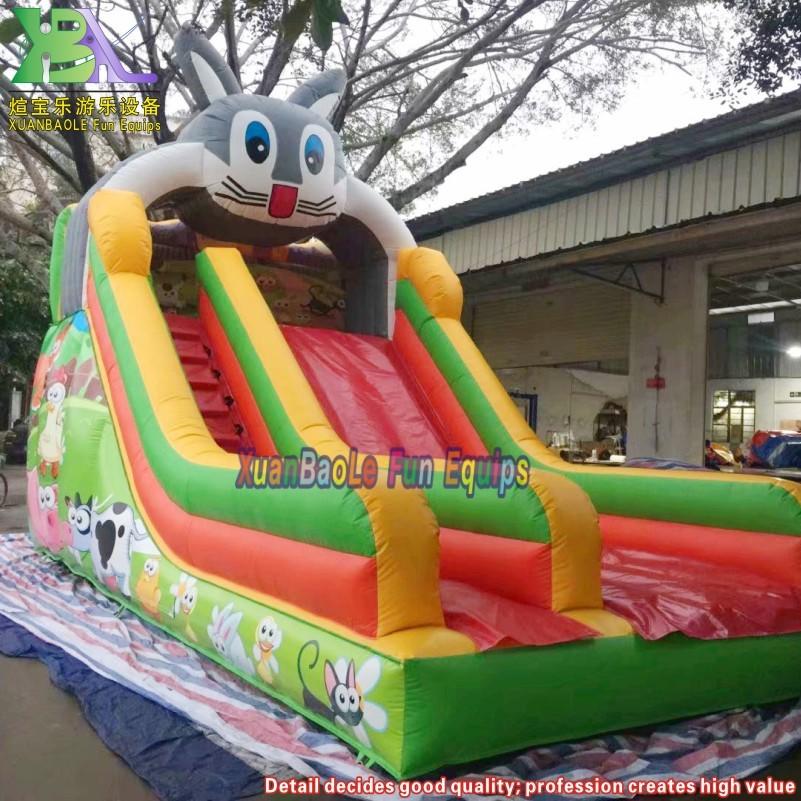 Commercial Grade Inflatable Slide Attractive Kids Safe Outdoor Big Rabbit Slides