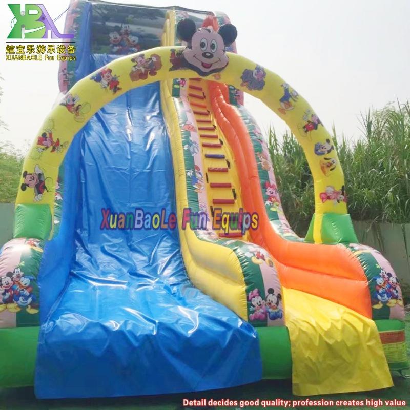 26ft high Commercial Kids Inflatable Mickey Slide With Arch Certified by EN14960 made of lead free material from KK Inflatable