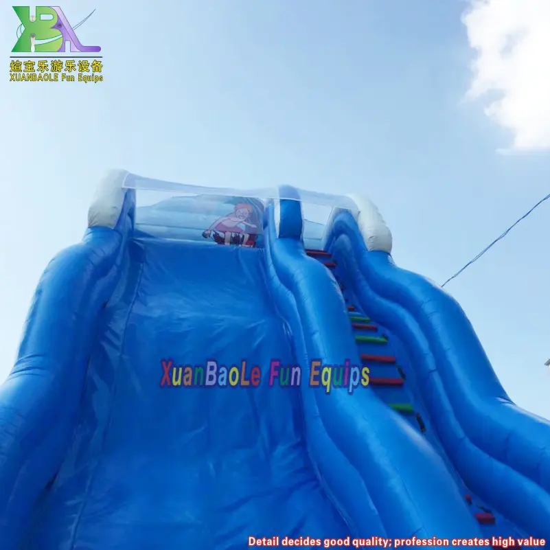 Heavy Duty & Safe Dry Slide Sea World Adventure Inflatable Slide PVC Jumping Bouncer Wave Slide