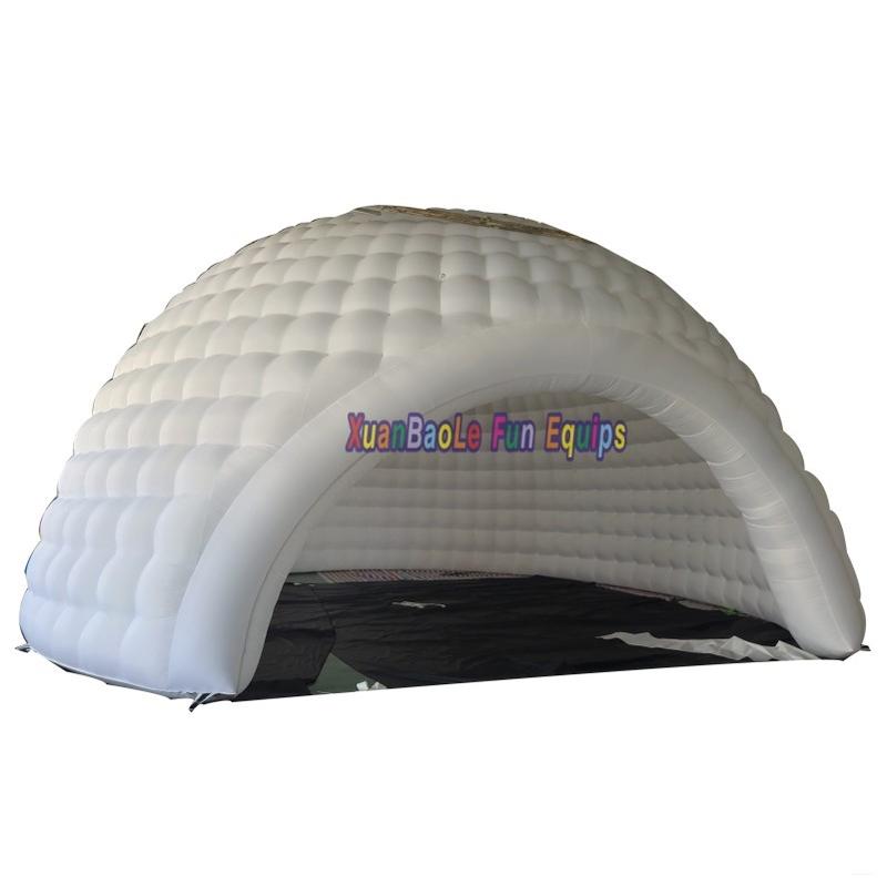 Oxford Fabric Inflatable Igloos And Party Domes, Giant White Tent Of Camping/10m Dia Pop Up Tent/Trade Show Event Inflatable Yurt Tent