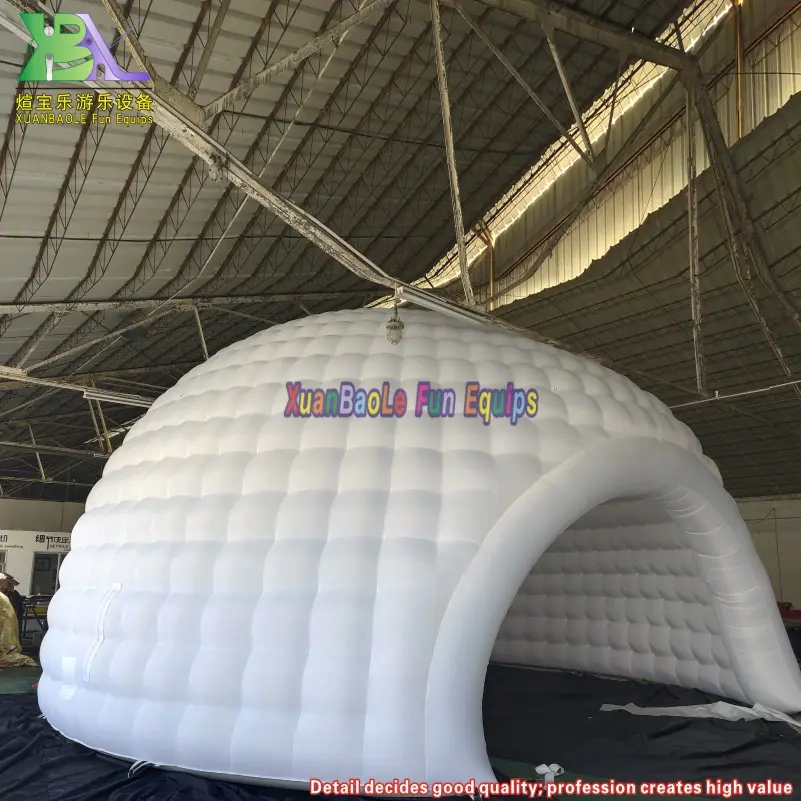 White Led Light Giant Inflatable Dome Tent For Wedding Party Event Blow Up House Inflatable Igloo
