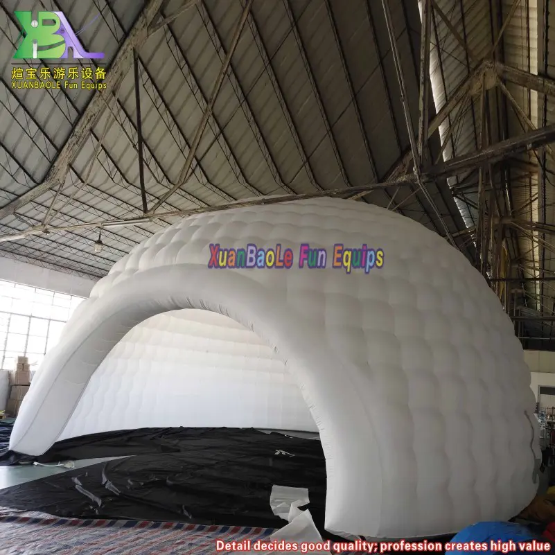 White Led Light Giant Inflatable Dome Tent For Wedding Party Event Blow Up House Inflatable Igloo