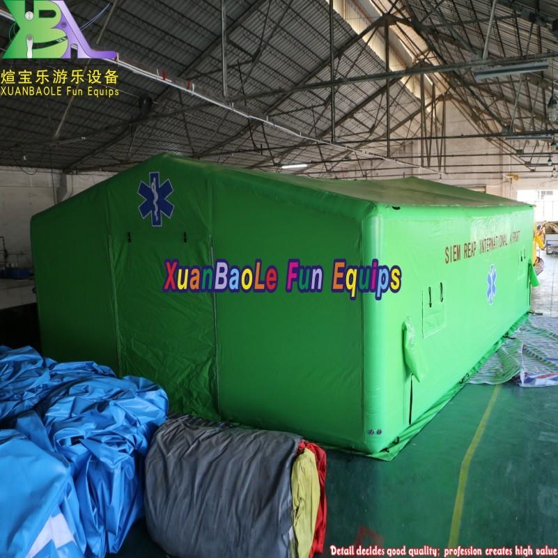 Green Color Inflatable Patient Quarantine Epidemic Prevention Tent, Portable Inflatable Shelters