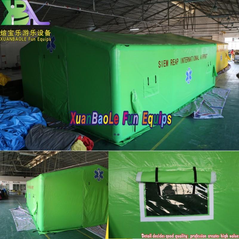Green Color Inflatable Patient Quarantine Epidemic Prevention Tent, Portable Inflatable Shelters