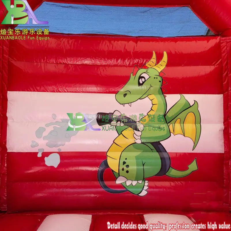 Kids Inflatable Fire Fighter Bouncy Jumping Castle Playground Bouncer Amusement Park Equipment