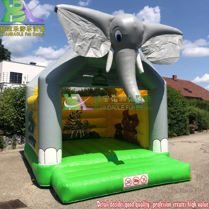 Super Elephant Inflatable Jumping House /Large Animal Bounce House For Toddler