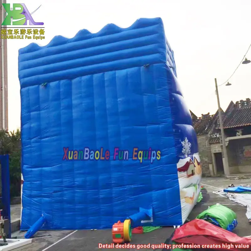 Adrenaline Inflatable Avalanche Run Slide, Inflatable Toboggan Slides, Snow World Inflatable Slide For Winter