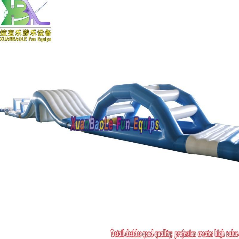 Small Water Parks Inflatable Water Game / Inflatable Water Obstacle Course For Hotel Swimming Pool Or Lake