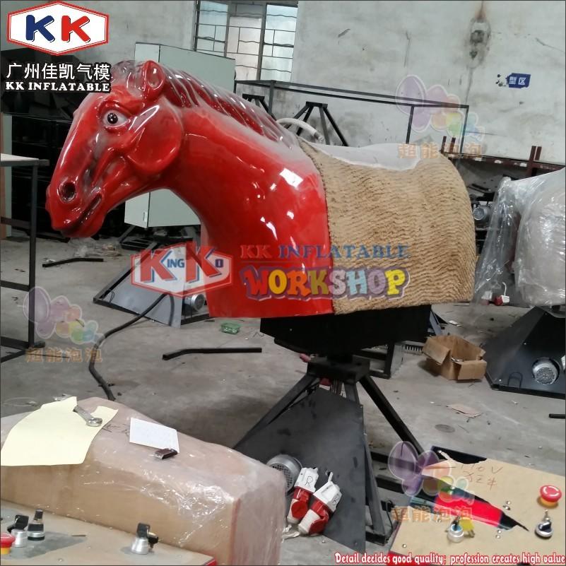 Crazy Inflatable Mechanical Riding Horse Deluxe Inflatable Rodeo Machine With Mattress For Commercial Horse Training Playground