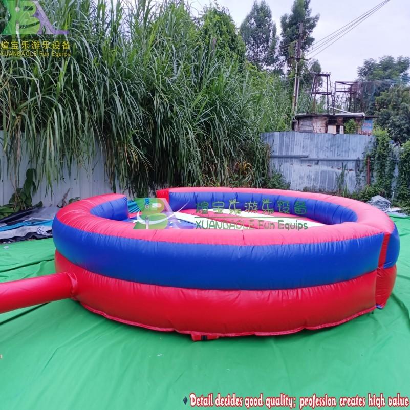 USA Flag Pattern Inflatable Arena Mechanical Bull Mattress For Rodeo Bull Bounce And Ride