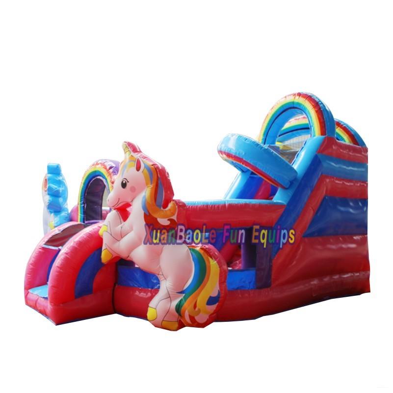 Commercial Inflatable Unicorn Moonwalk Bouncing Castle Bounce House Jumping Combo Of Unicorn