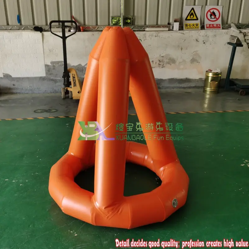 Custom Water Floating Mask Inflatable Air Buoys Swim Triathlon Marking Inflatable Buoy For Racing Markers