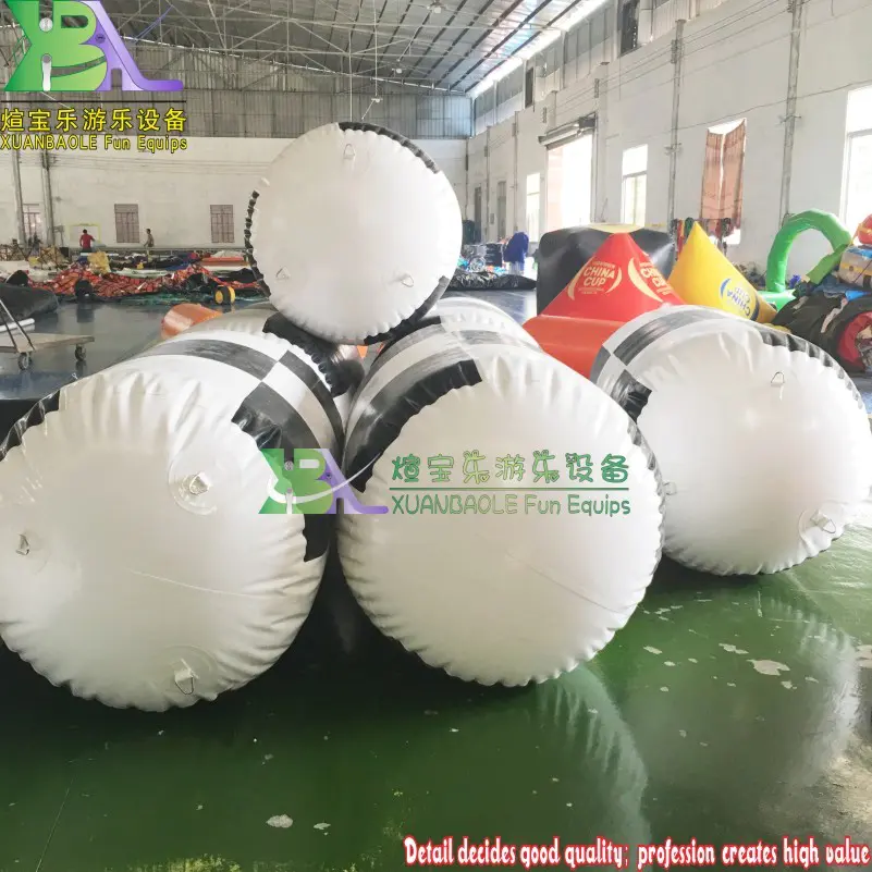 Inflatable Floating Cylinder Buoys Inflatable Water Warning Tube Buoys Water Safety Barriers