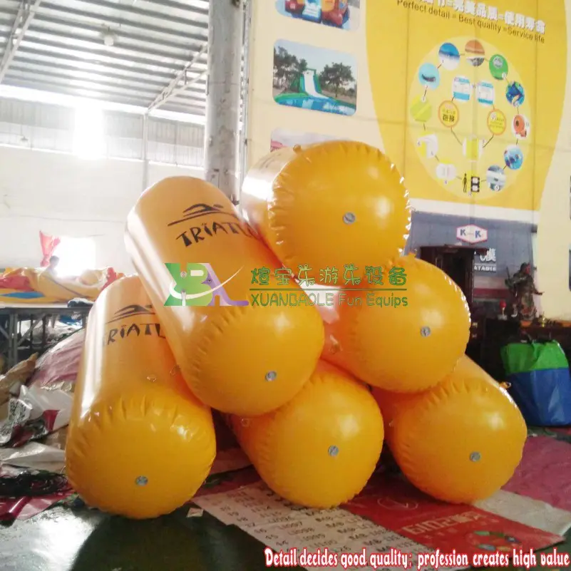 Cylinder Inflatable Marker Buoy Easy Inflate And Deflate For Water Sports