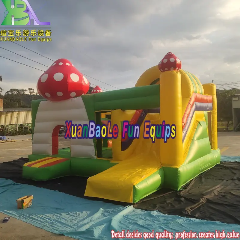 Amusement Park Inflatable Mushroom Combo Jumper Suppliers