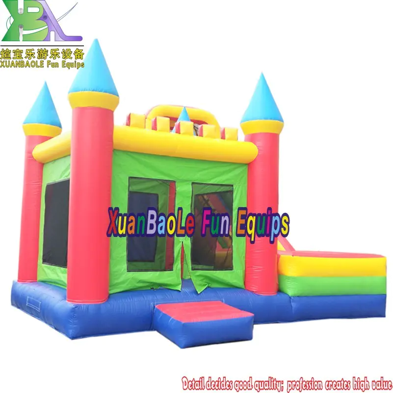 Commercial grade custom-made Inflatable castle slide combo For kids jumping bouncer party