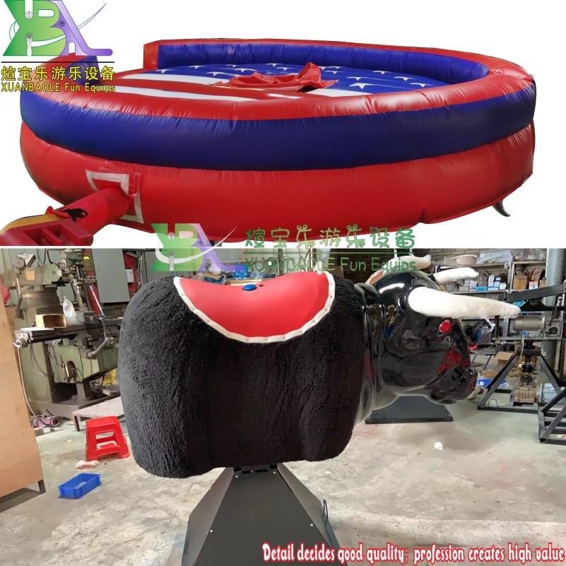 Commercial New Design Inflatable Mechanical Bull Rodeo Bull Riding Cowboy Crazy Bull Mattress