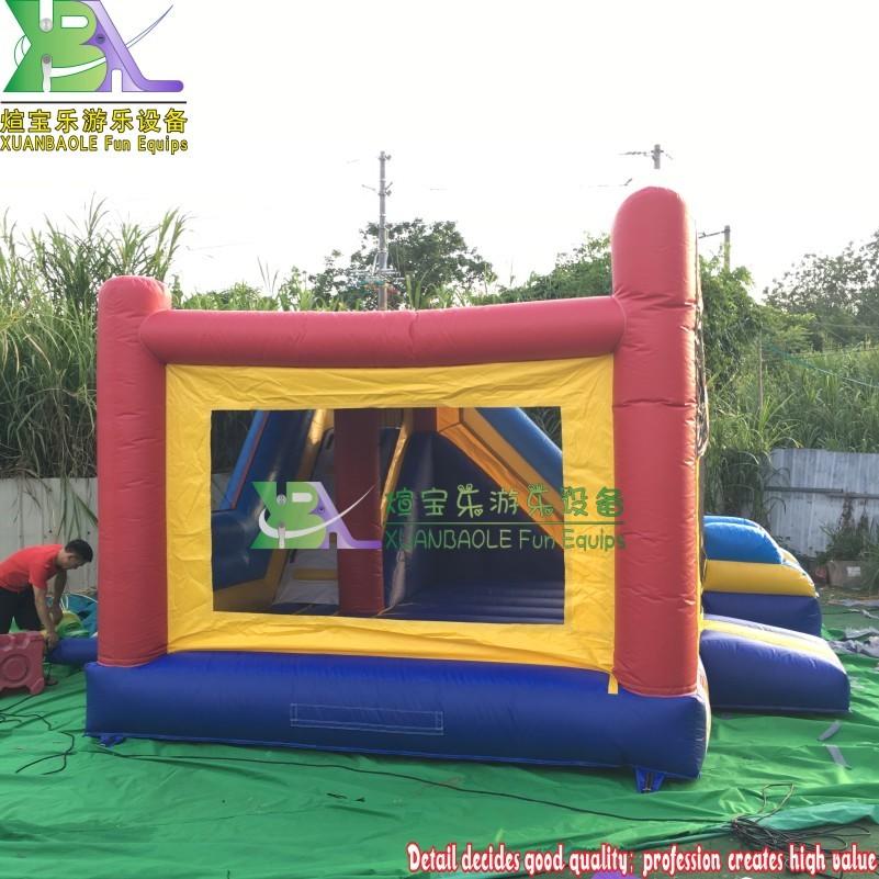 Detachable Spiderman Inflatable Combo Bounce House Jumping Castle Slide For Outdoor Entertainment Business