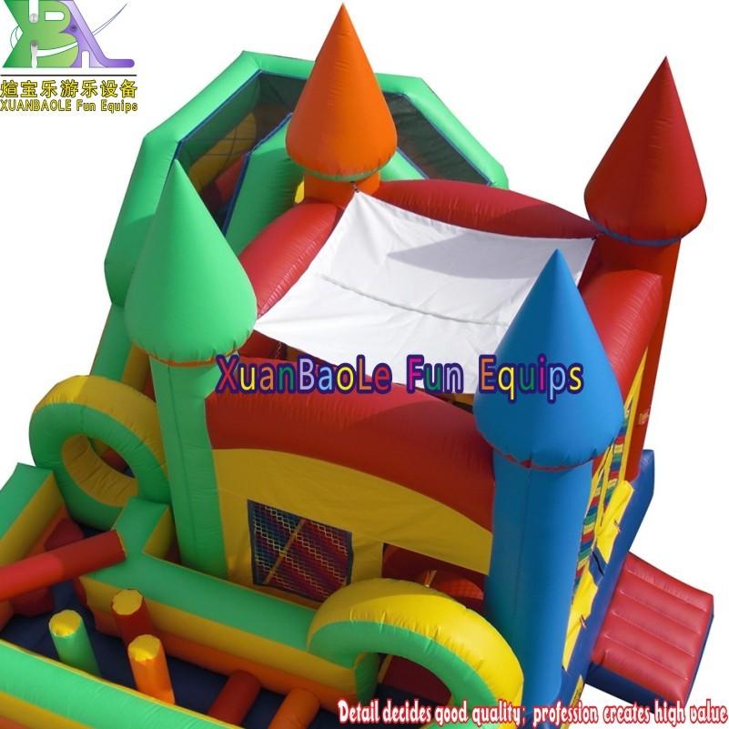 Multiplay Inflatables Obstacle Slide Combo Bounce House, Combo Slide Obstacle Twist