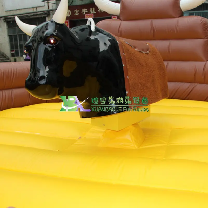 Commercial Game Rodeo Bull Riding Machine Controls Inflatable Mechanical Bull Ride