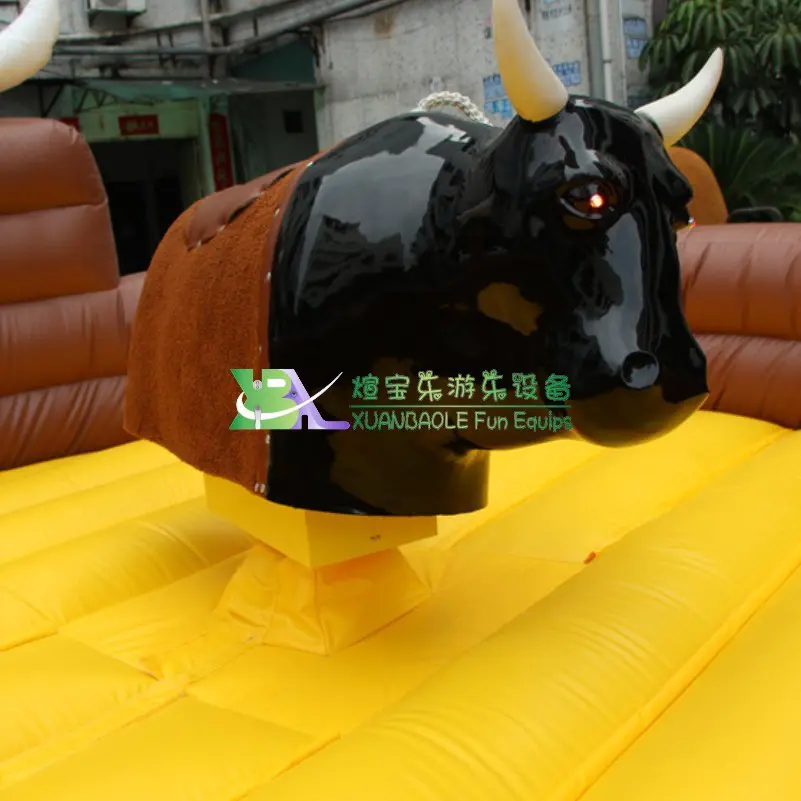 Commercial Game Rodeo Bull Riding Machine Controls Inflatable Mechanical Bull Ride