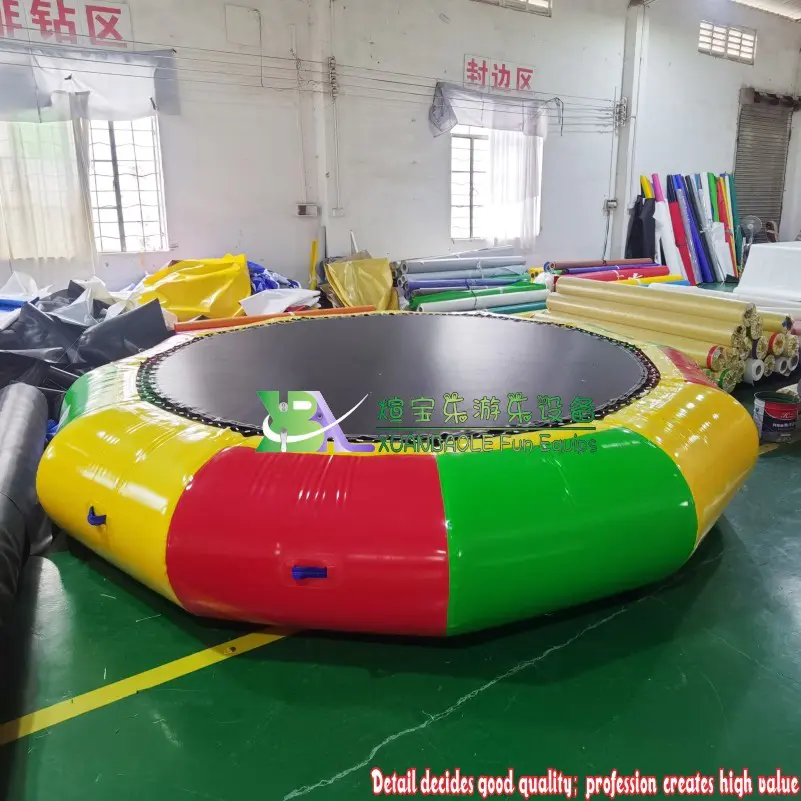 16ft Jumping Water Trampoline Family Use Inflatable Water Toys Waterproof PVC
