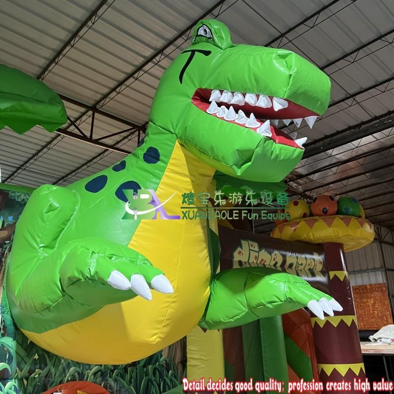 Mega Dinosaur Playland Inflatable Dino World Bounce House Combo For Kids Amusement Park Party Or events