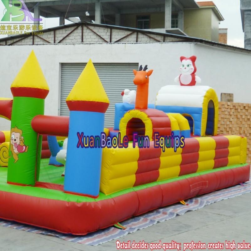 Commercial jumping castle Inflatable amusement park, kids bouncy castle inflatable playground for outdoor sports