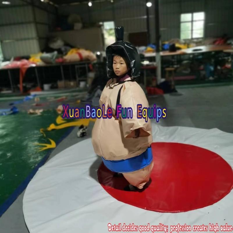 CE Approved Kids Sumo Fight Wrestling Inflatable Fat Suit PVC Cotton Sumo Suit Game