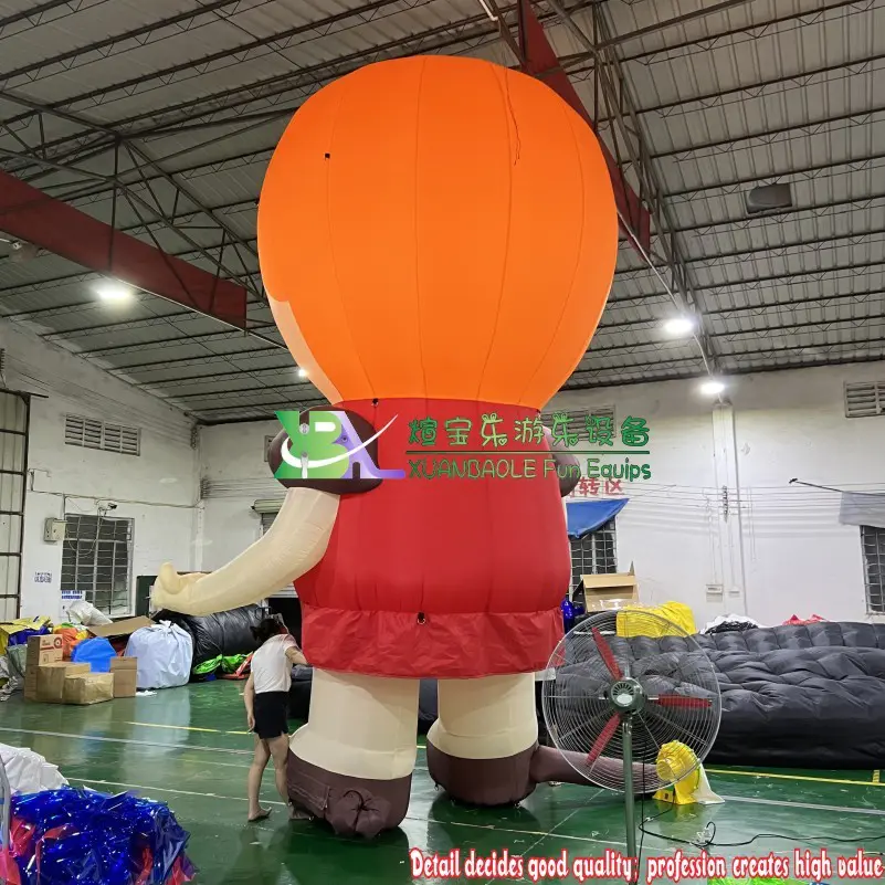 Lovely Inflatable Girl thumb up Cartoon Character For Outdoor Display&Decoration