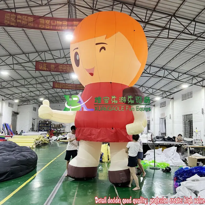 Lovely Inflatable Girl thumb up Cartoon Character For Outdoor Display&Decoration