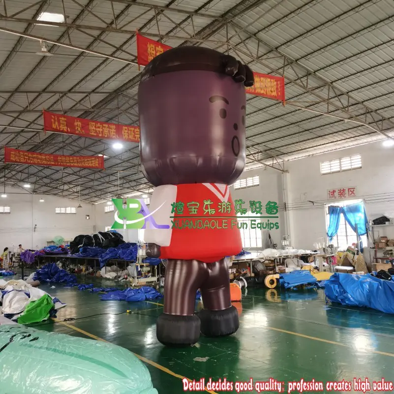 Outdoor Oxford cloth Custom design Giant advertising cartoon boy mascot inflatables for advertising