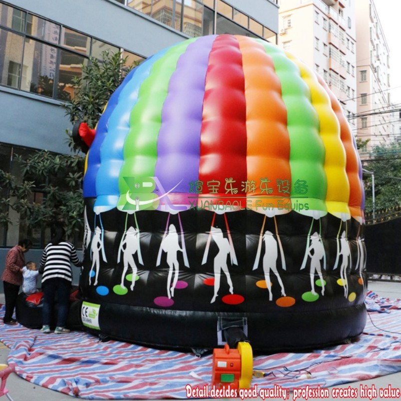 Newest DJ dancing music party inflatable disco dome bouncer bounce house