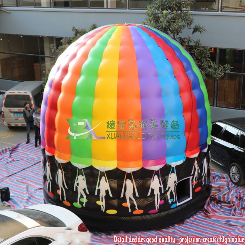 Newest DJ dancing music party inflatable disco dome bouncer bounce house